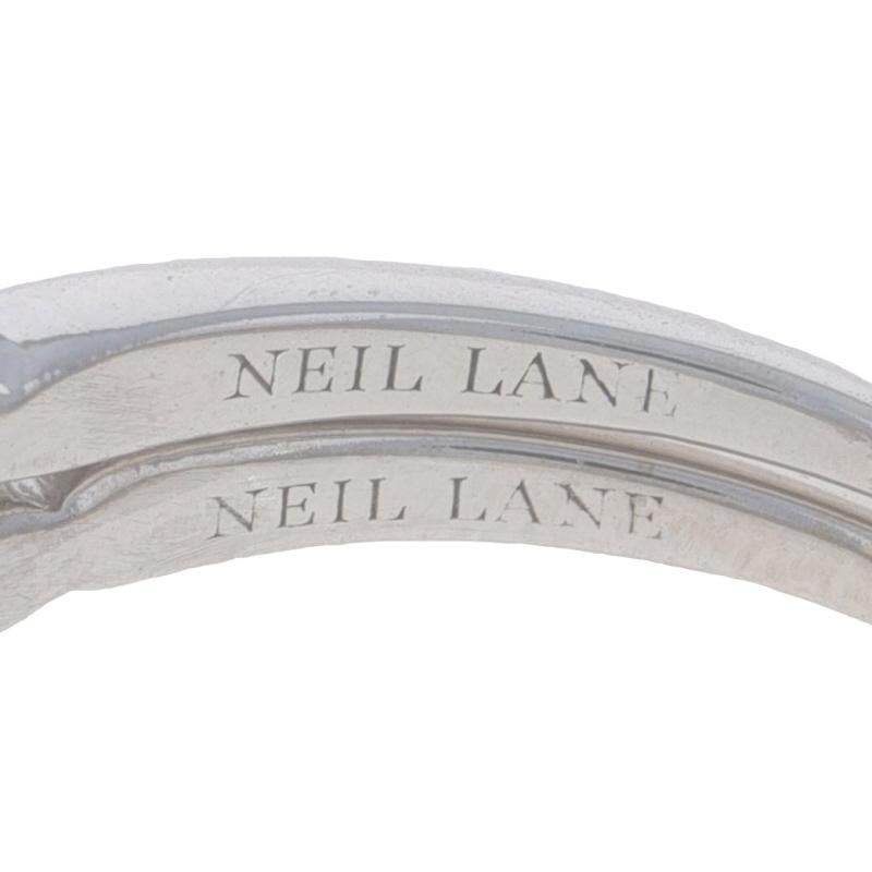Neil Lane Diamond Heart Halo Engagement Ring &Wedding Band White Gold 14k 7/8ctw 4