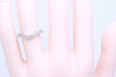 Neil Lane Diamond Wedding Band Ring Bridal 14 Karat White Gold