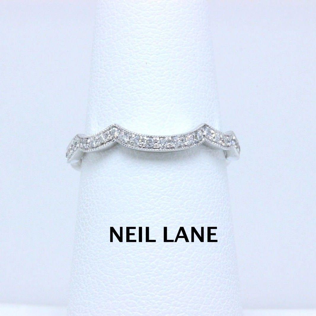 Neil Lane Diamant Hochzeit Band Ring Braut 14 Karat Weißgold Damen