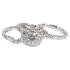 Neil Lane Diamond Wedding Set in 14k White Gold I I2 4 Ctw