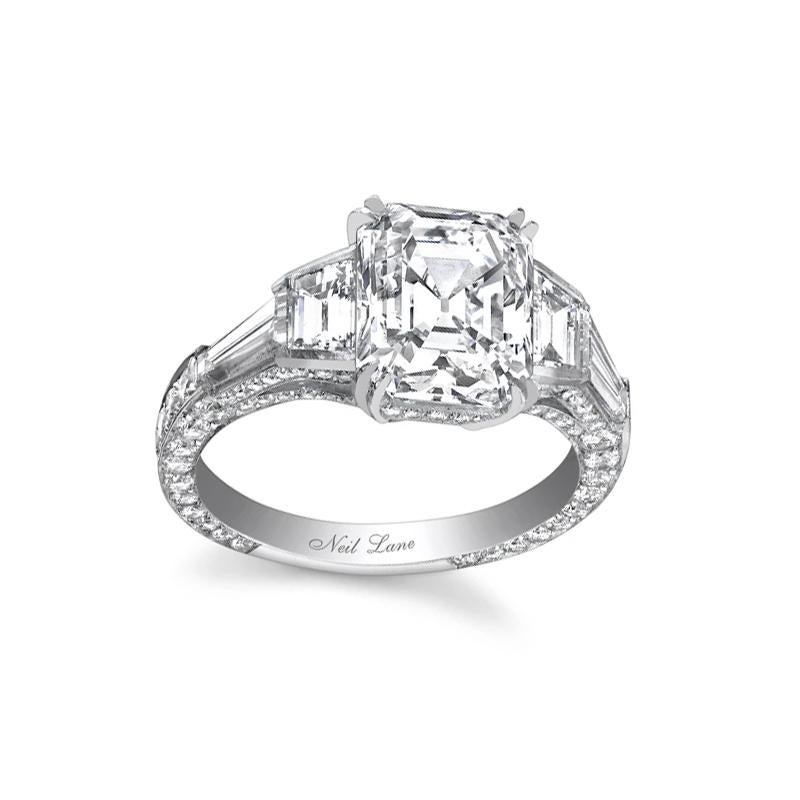 neil lane emerald cut engagement ring