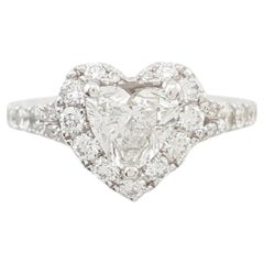 Neil Lane Heart Shape Diamond Halo Engagement Ring