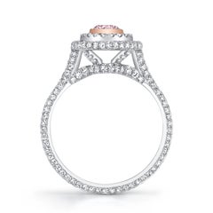 Neil Lane Couture Design Light Pink Diamond, Platinum Ring