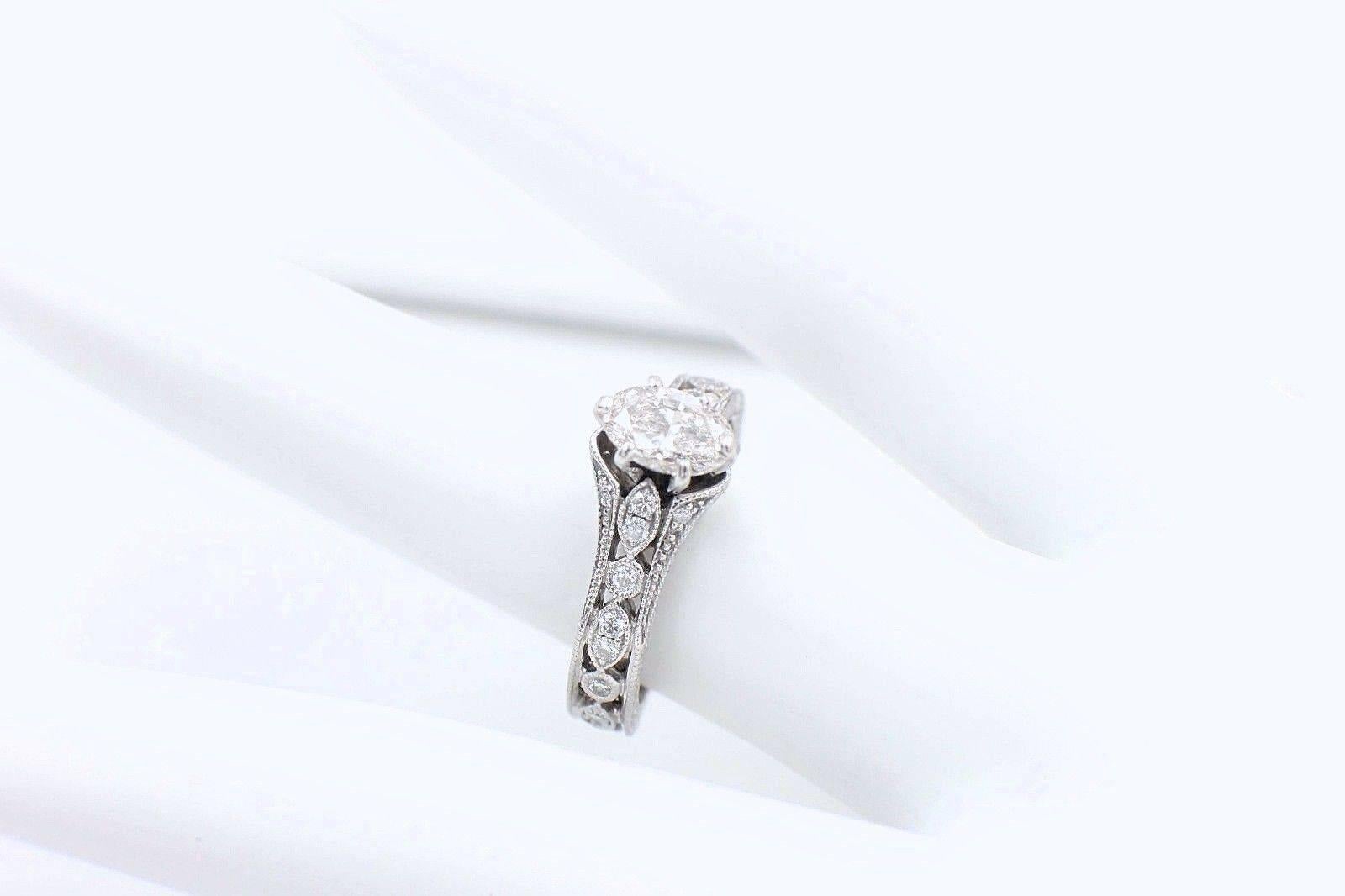 Neil Lane Marquise Diamond Engagement Ring 3/4 TCW in 14 Karat White Gold 2