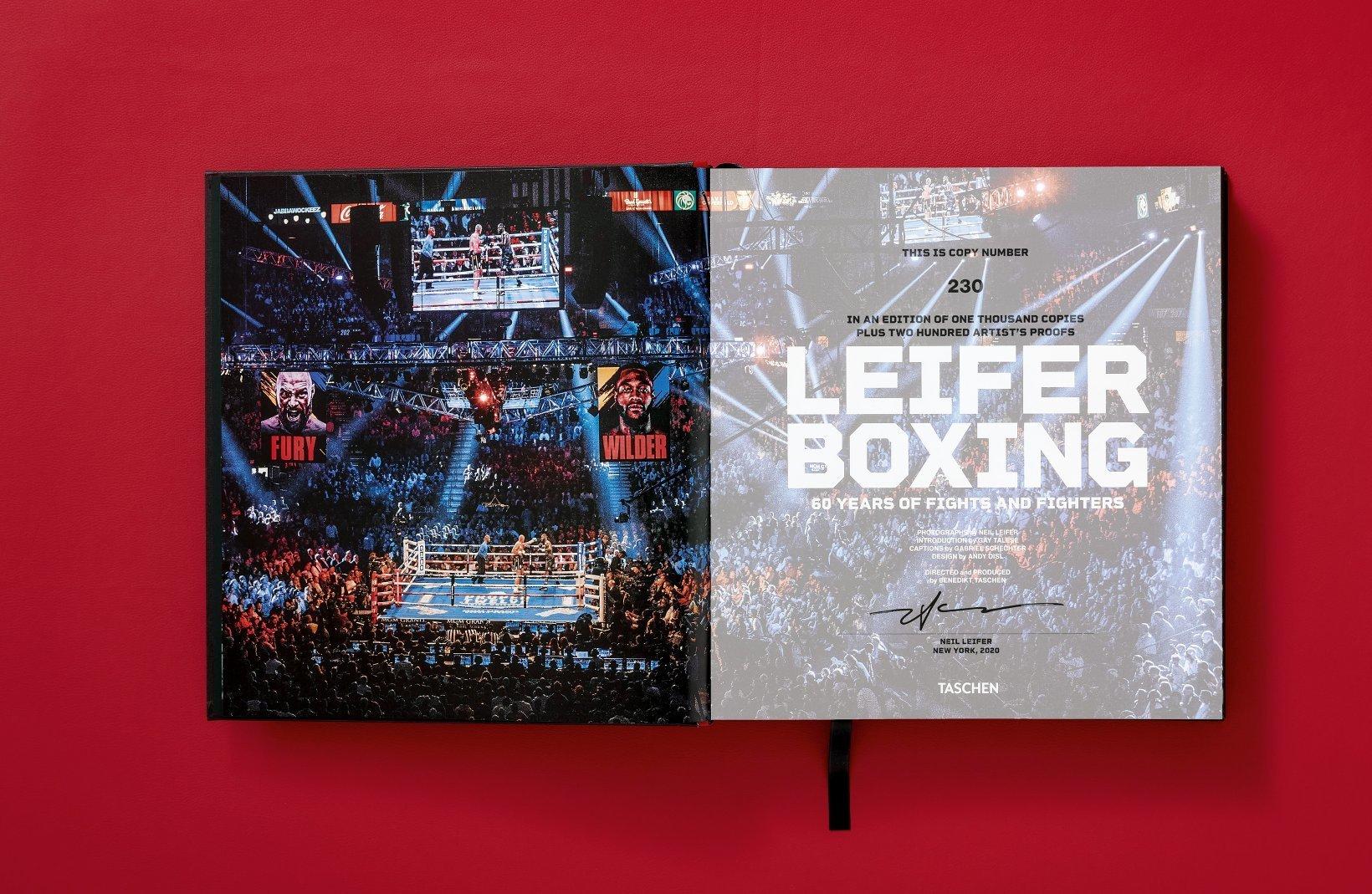 XXIe siècle et contemporain Livre signé Neil Leifer, « Boxing, 60 Years of Fights & Fighters » (60 ans de combats et de combats), édition limitée en vente