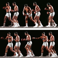 Ali Invents the Double-Clutch Shuffle (Ali Invents the Double-Clutch Shuffle), 1966, impression photographique, sur aluminium