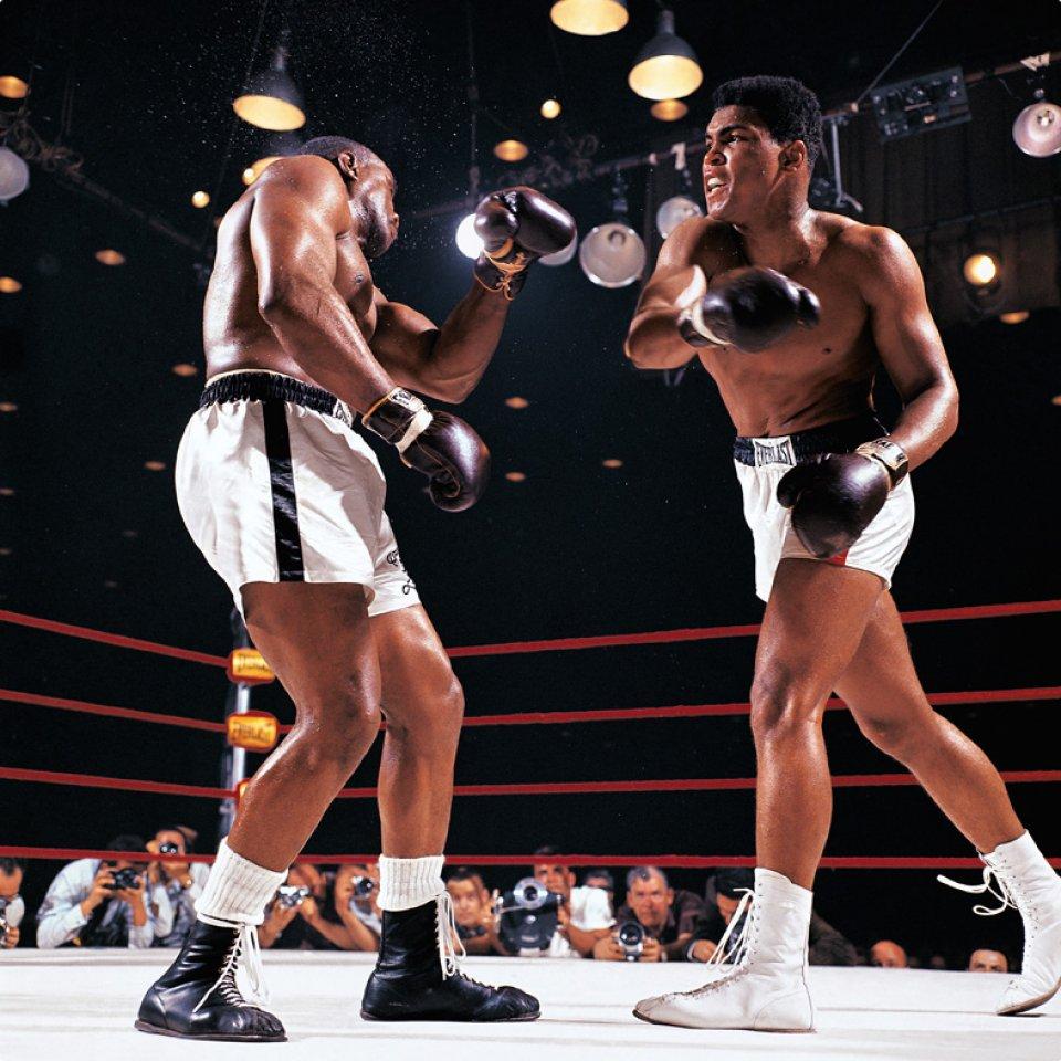 Neil Leifer Portrait Photograph - ‘Clay vs. Liston I, 1964’ Color Photographic Print, Dye Sublimation on Aluminum.