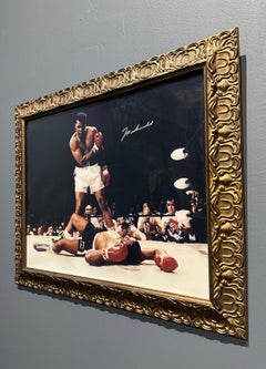 Muhammad Ali Hand-Signed “Ali Over Liston” 16×20 Photograph by Neil Leifer