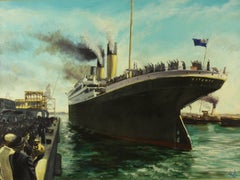 Titanic at the White Star Dock Southampton