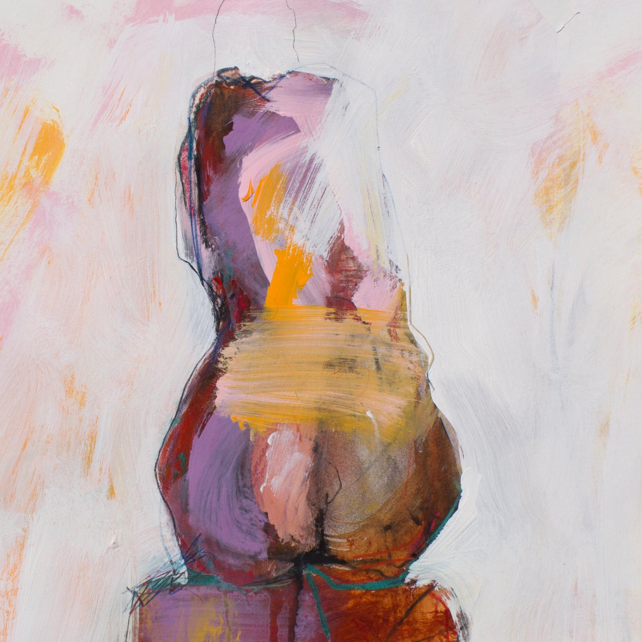 Back Study 2 - Expressionist Painting by Neil Nagy