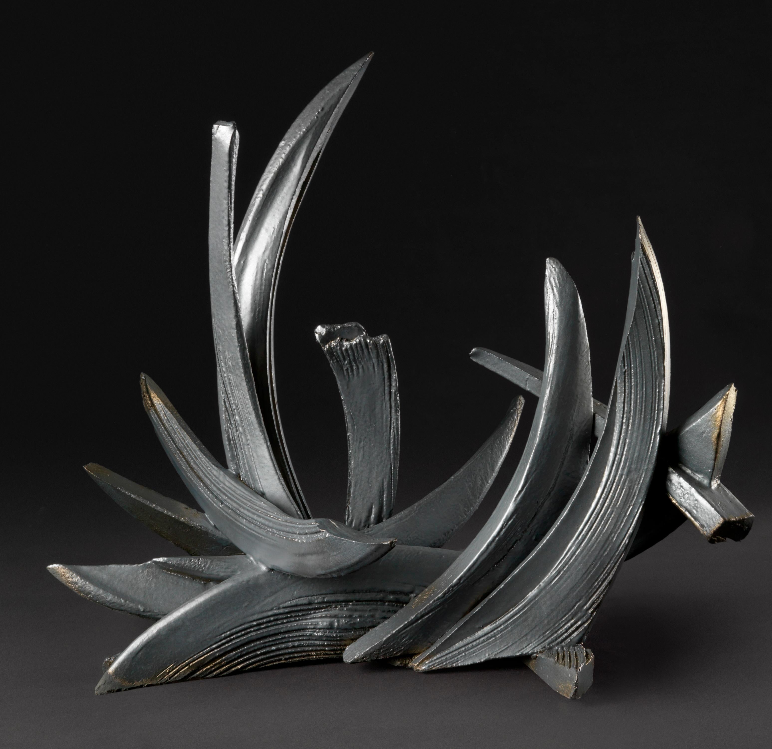 Scultura da parete grande con texture in ceramica