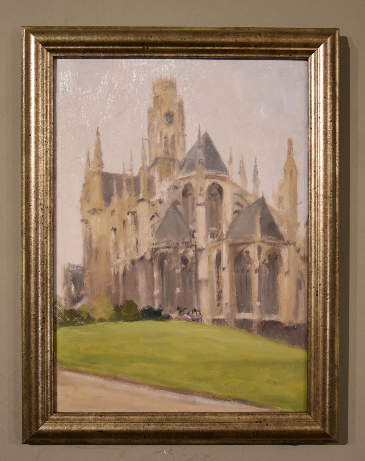 Ölgemälde von Neil Tyler "Eine französische Church
s"