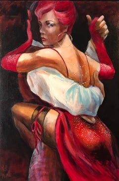 Peinture à l'huile - Le Tango