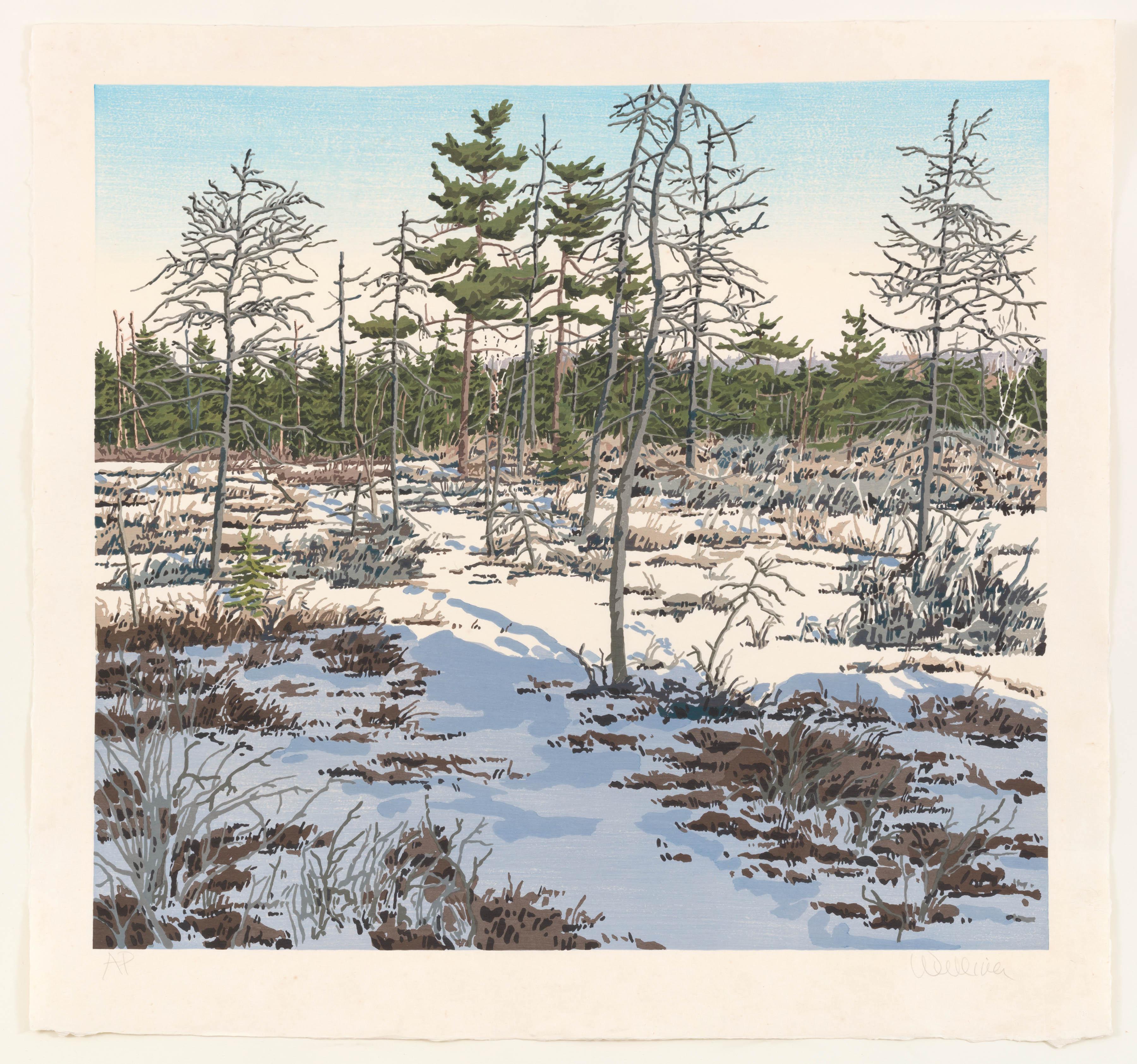 Neil Welliver Landscape Print - Little Marsh