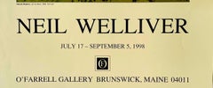 Neil Welliver at O'Farrel Gallery, 1988 offset lithograph poster print landscape