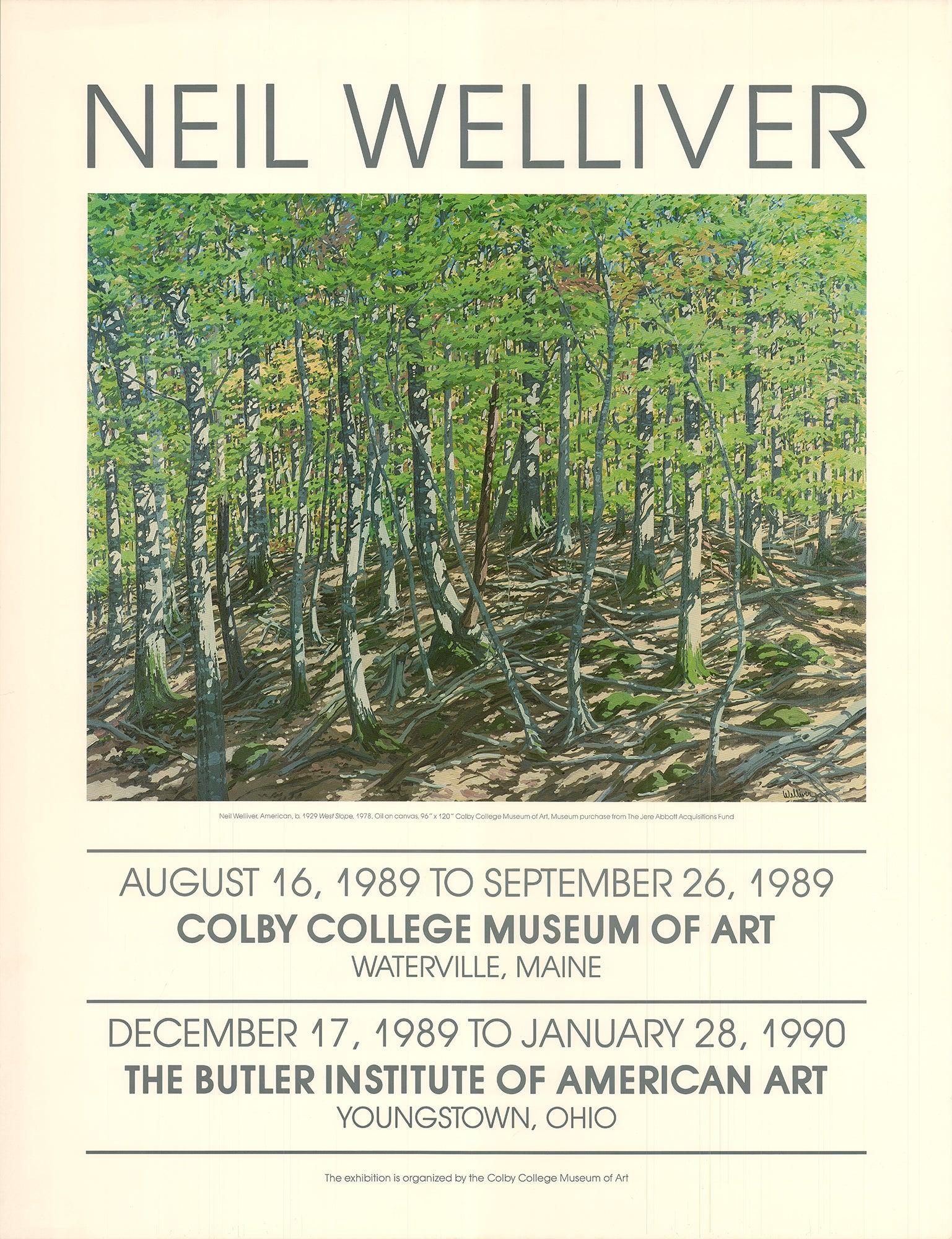 Neil Welliver Landscape Print - Welliver West Slope