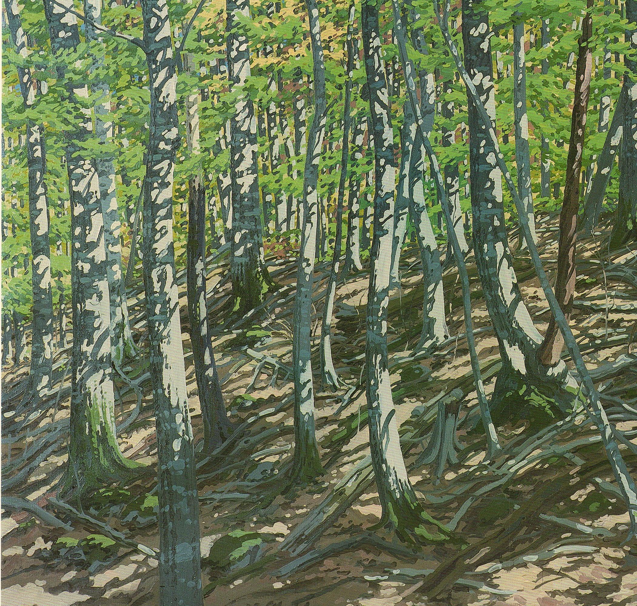 Ladera Oeste - Print Contemporáneo de Neil Welliver