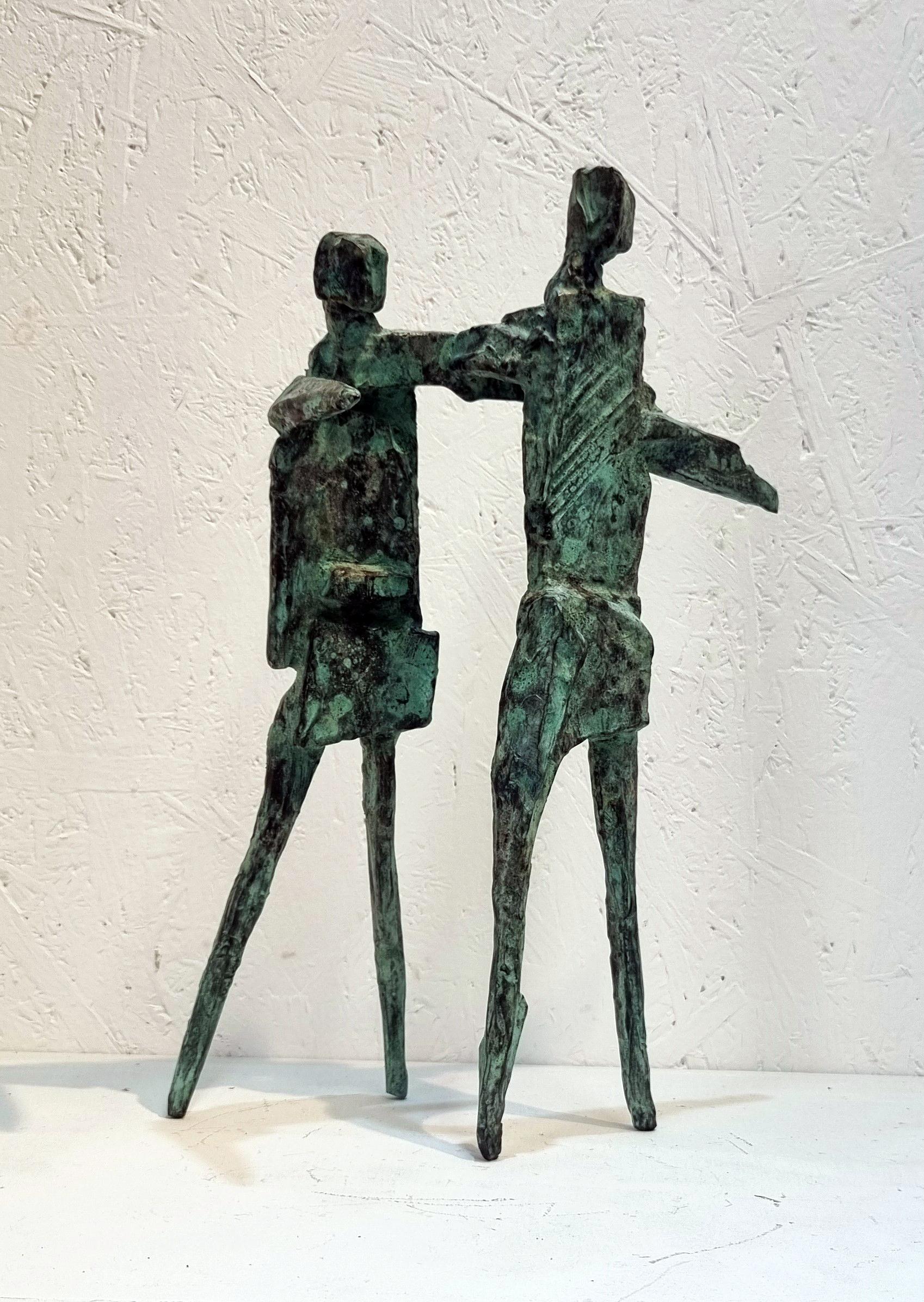 Geometria di una danza di Neil Wood Scultura figurativa contemporanea in bronzo in vendita 1