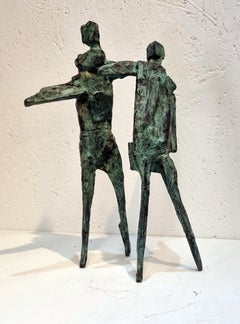 Geometry of a Dance by Neil Wood Sculpture en bronze contemporaine figurative