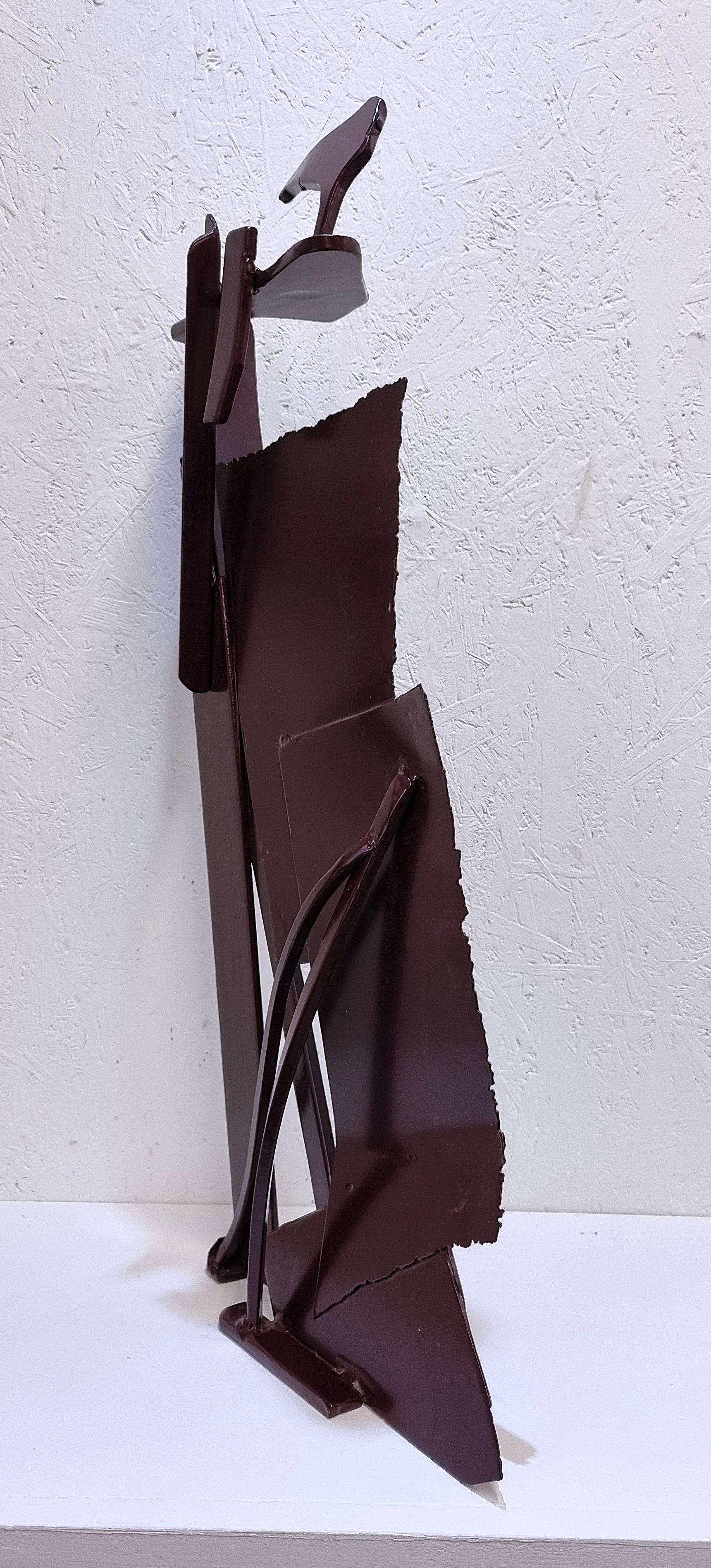 Withstand II by Neil Wood Figurative Contemporary Steel Sculpture For Sale 2