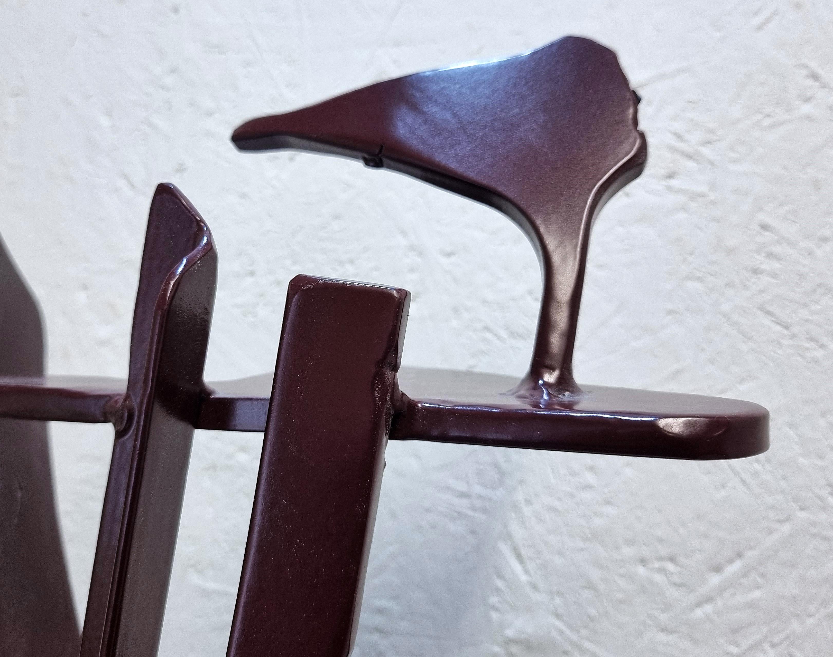 Withstand II by Neil Wood Figurative Contemporary Steel Sculpture For Sale 4