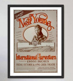Neil Young - The Greek Theatre Vintage Original Poster, 1984
