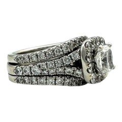 Neil Lane, 2/1/6 carat t.w. 3-Band Cushion Cut Engagement Ring