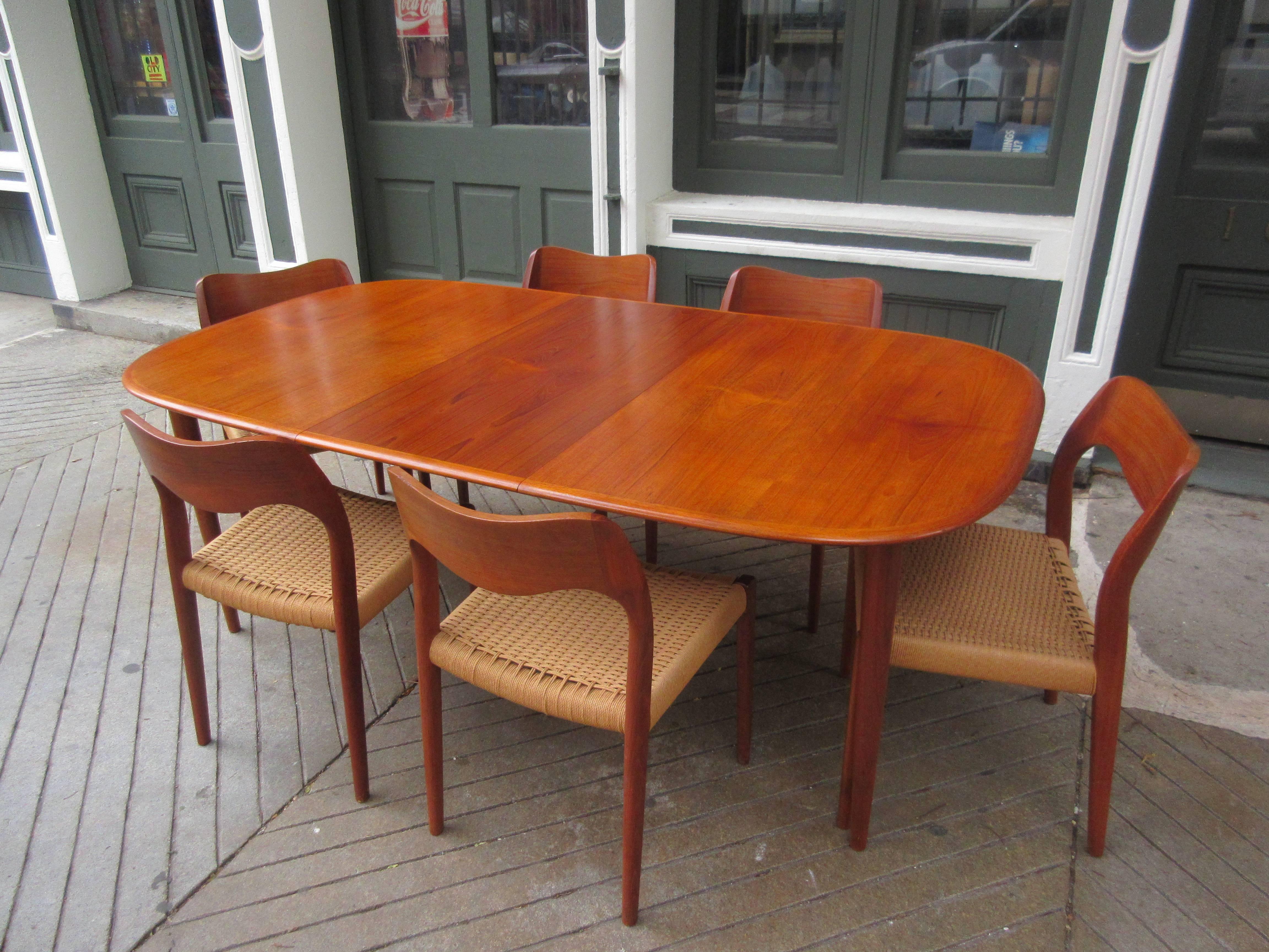 Neils Moeller Chairs Paired with MM Moreddi Teak Dining Table 3