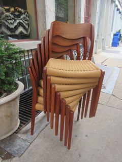 Neils Moeller Chairs Paired with MM Moreddi Teak Dining Table
