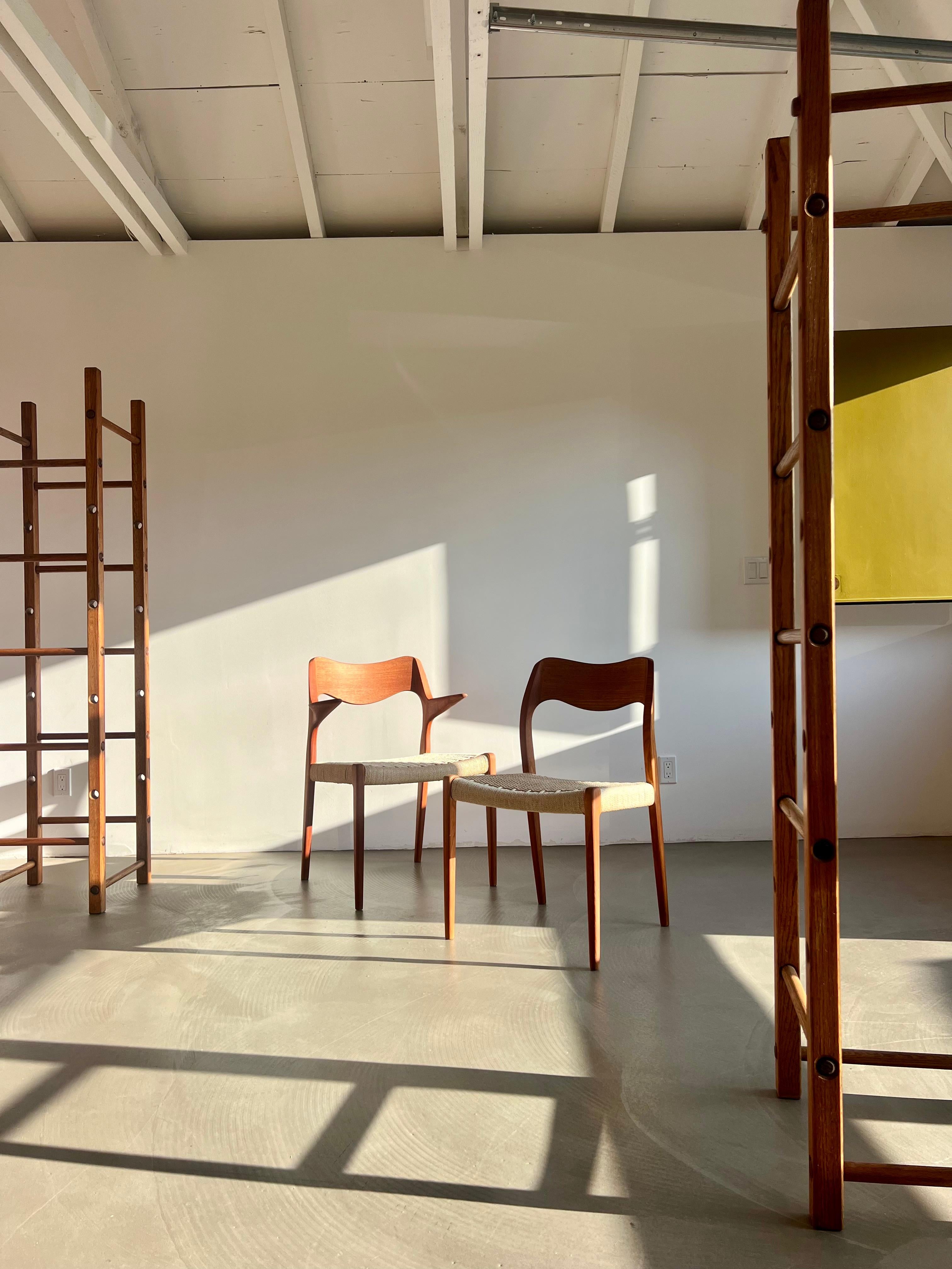 Teak Møller Model 71 Esszimmerstuhl, entworfen von Niels Otto Møller im Angebot 3