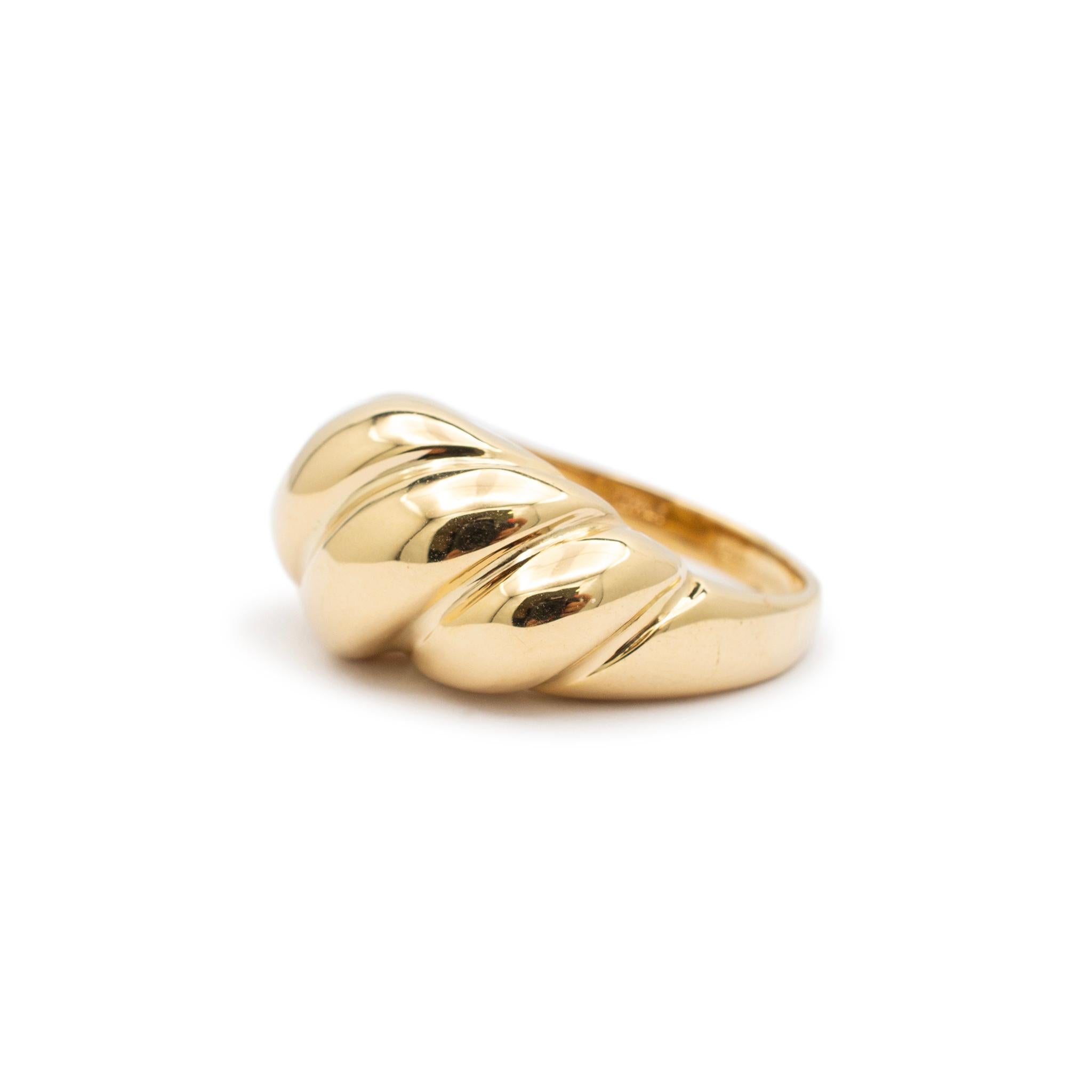 Neiman Marcus: 18 Karat Gelbgold Croissant-Ring Damen