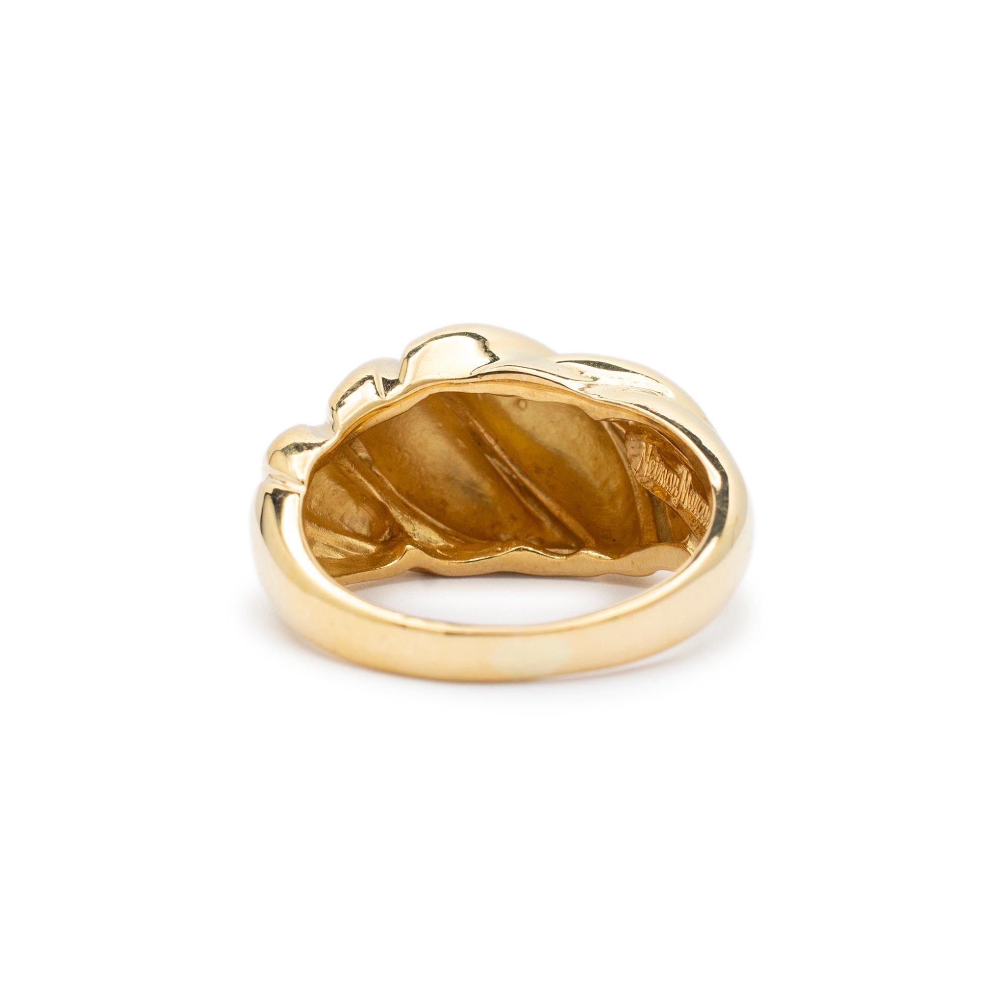 Neiman Marcus: 18 Karat Gelbgold Croissant-Ring 1