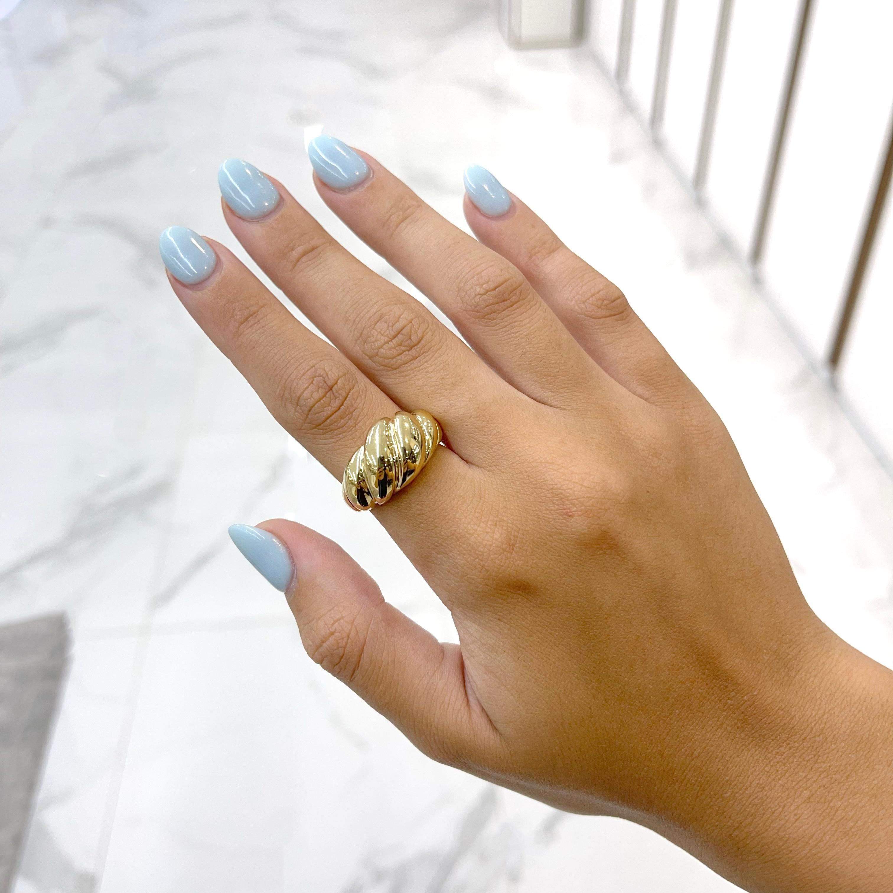 Neiman Marcus: 18 Karat Gelbgold Croissant-Ring 4