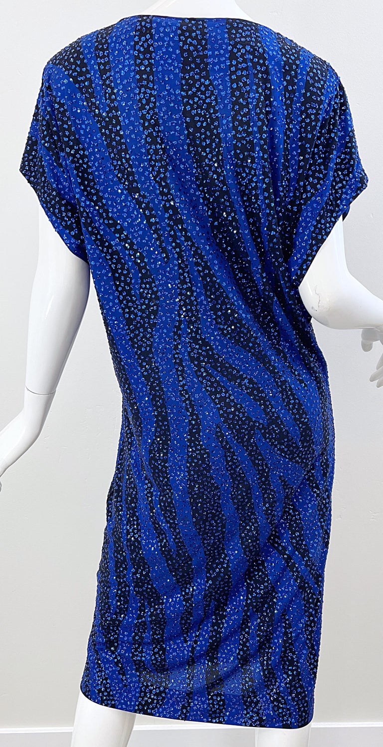 blue and black zebra print dress With Kindness Midi Skirt | Blue | Womens