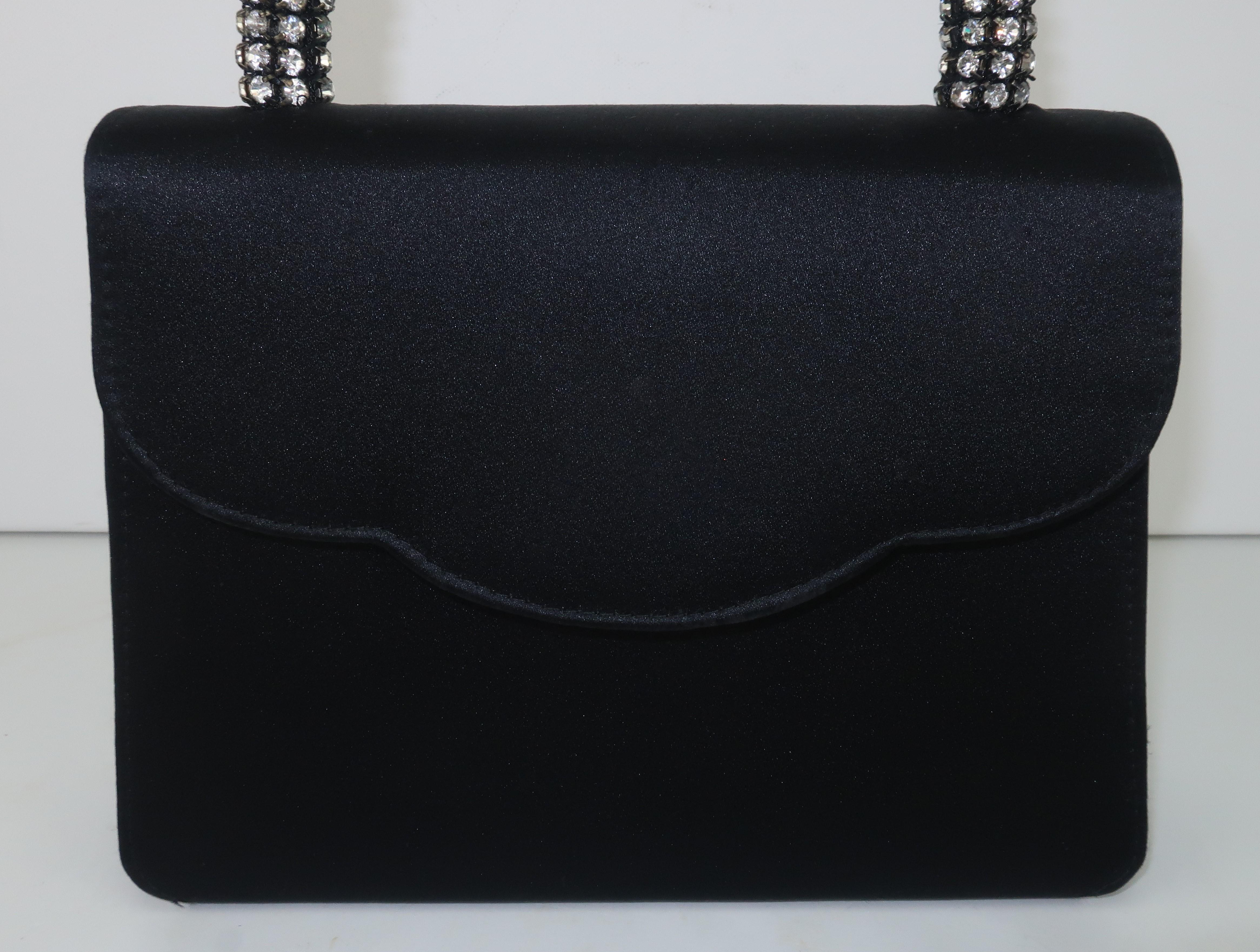 black formal handbag
