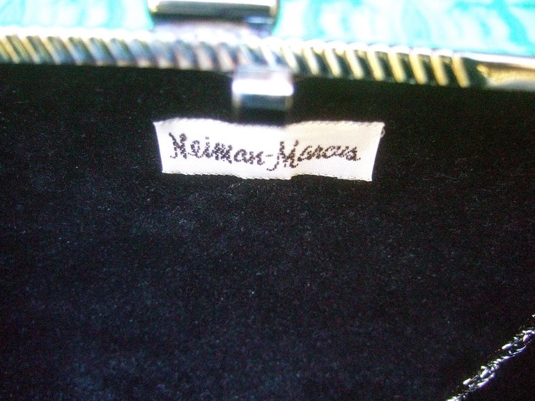 Neiman Marcus Burnished Silver Minaudière Evening Bag c 1980s For Sale 7
