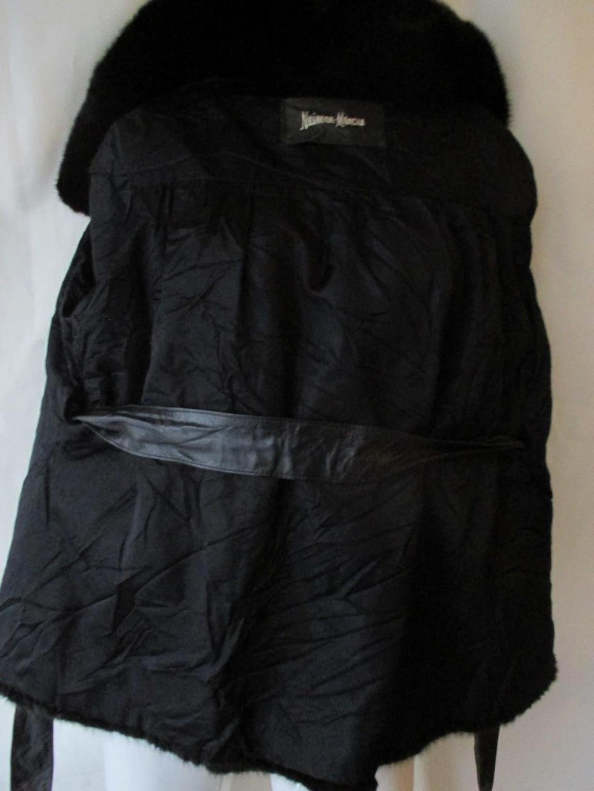 Neiman Marcus Black Mink Fur Jacket For Sale 3