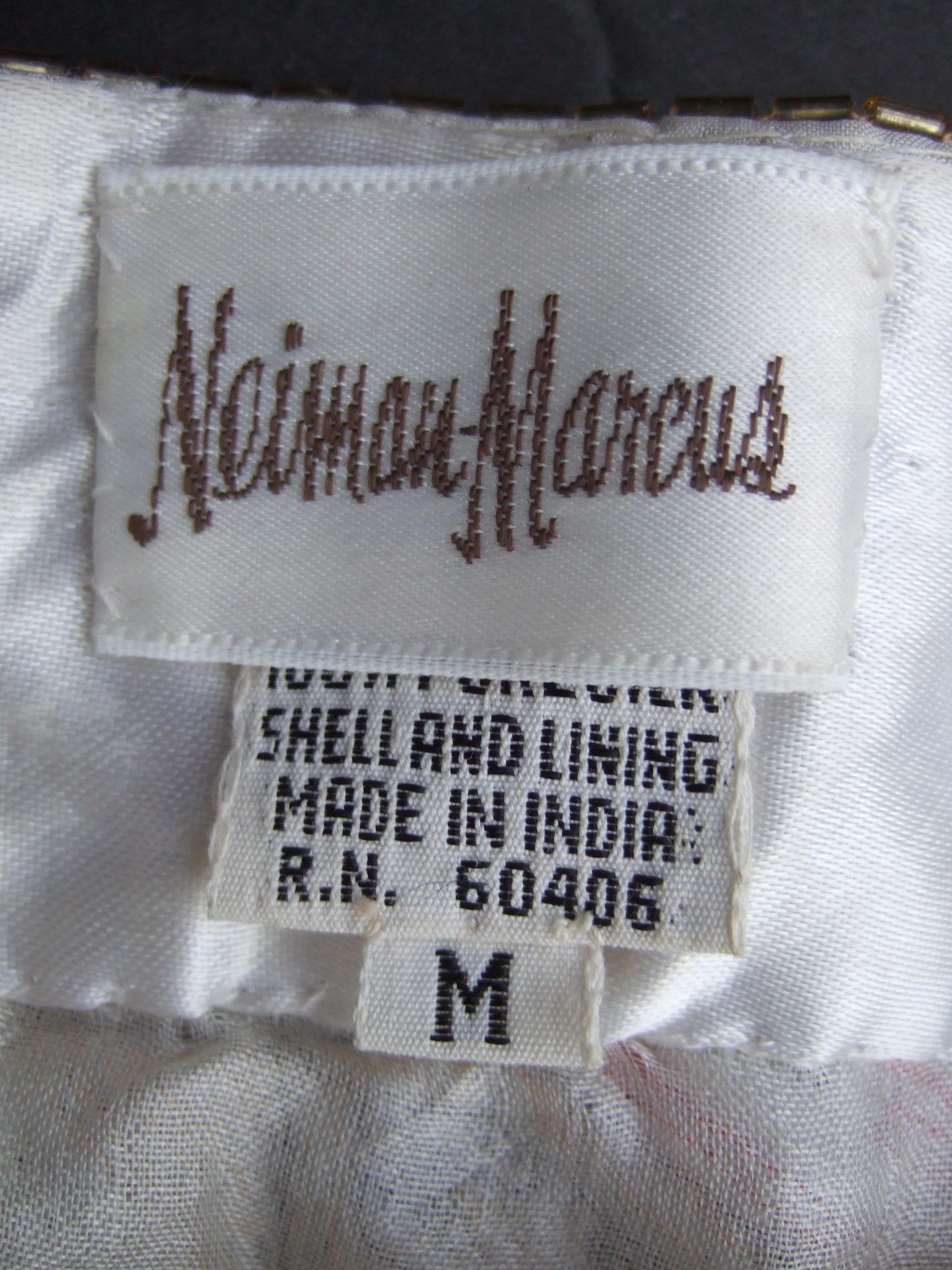 Neiman Marcus Glass Silk Beaded & Sequined Evening Jacket c 1980s 12