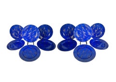 Neiman Marcus Lapis Lazuli Porcelain Chargers - Set of 12