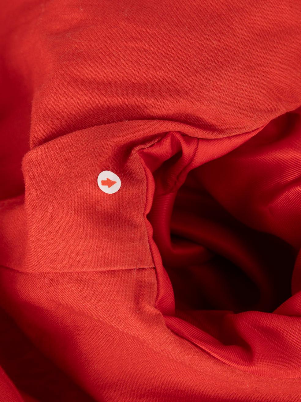 Giacca in pelle rossa Neiman Marcus taglia XS in vendita 5