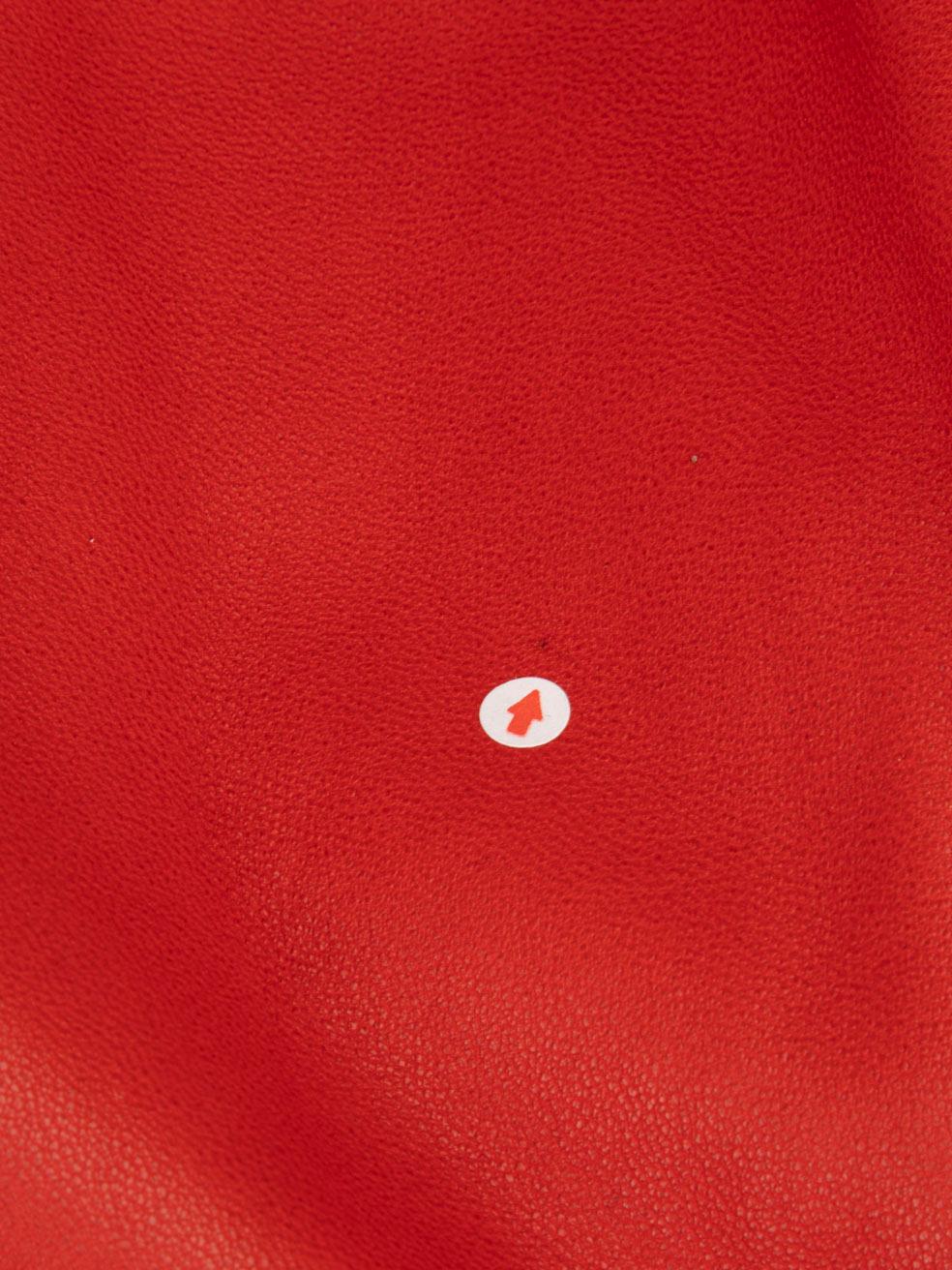 Giacca in pelle rossa Neiman Marcus taglia XS in vendita 2