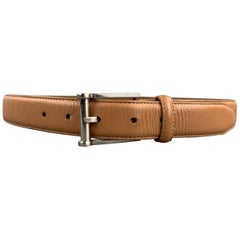 NEIMAN MARCUS Size 32 Tan Leather Belt