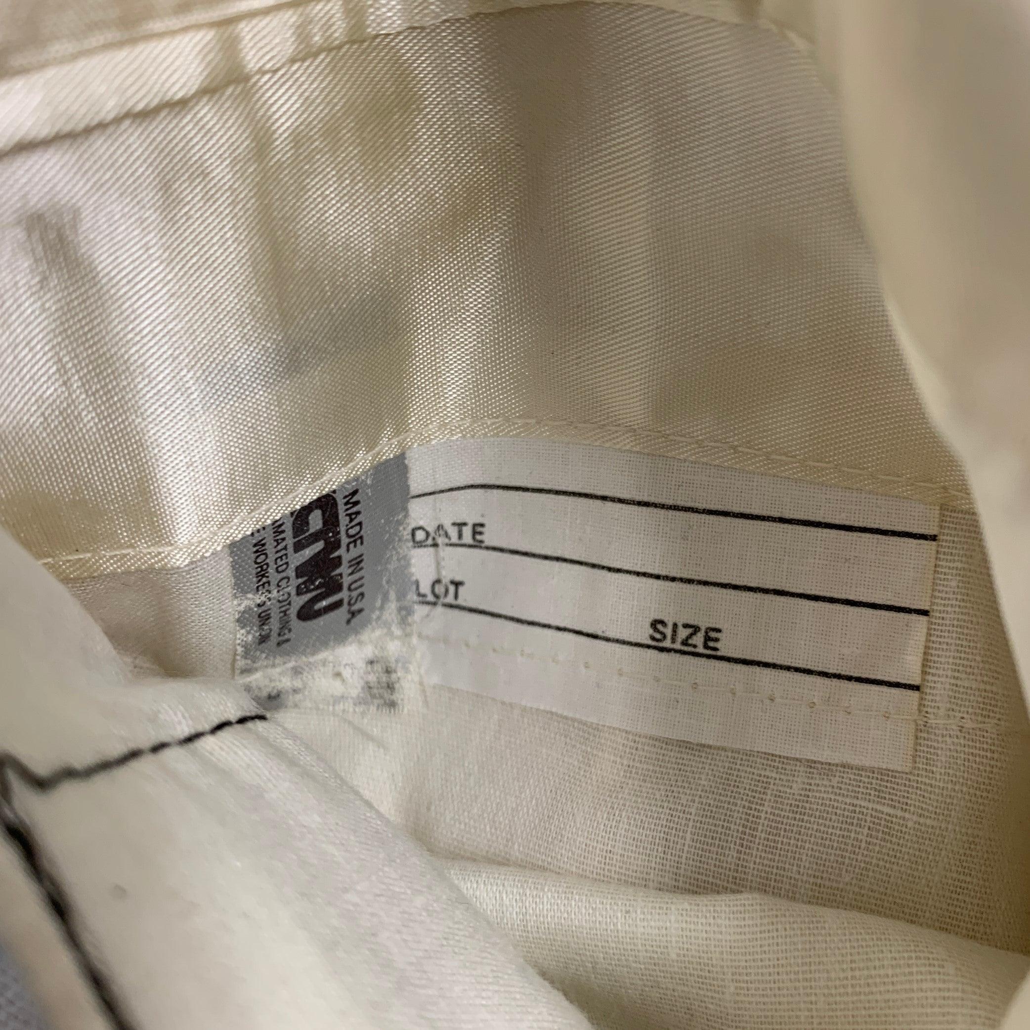 NEIMAN MARCUS Size 42 Beige Textured Silk Notch Lapel Sport Coat For Sale 5