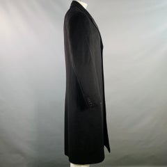 NEIMAN MARCUS Size 42 Black Cashmere Single Breasted Coat