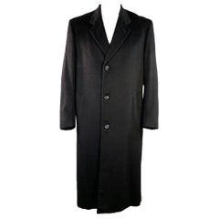 NEIMAN MARCUS Size 42 Black Cashmere Single Breasted Coat NEIMAN MARCUS Size 42 Black Cashmere Single Breasted Coat