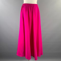 NEIMAN MARCUS Taille L Jupe longue en soie rose