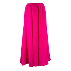NEIMAN MARCUS Taille L Jupe longue en soie rose