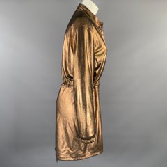 NEIMAN MARCUS Size M Copper Metallic Parka Jacket