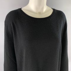 NEIMAN MARCUS - Maglia a girocollo in cashmere nero taglia XL