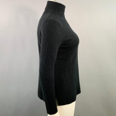NEIMAN MARCUS Size XL Black Cashmere Turtleneck Sweater
